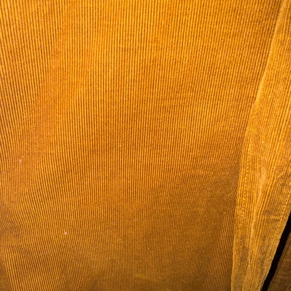 Uniqlo S Corduroy Midi Shirt Dress. Brown, Belted - Picture 6 of 6